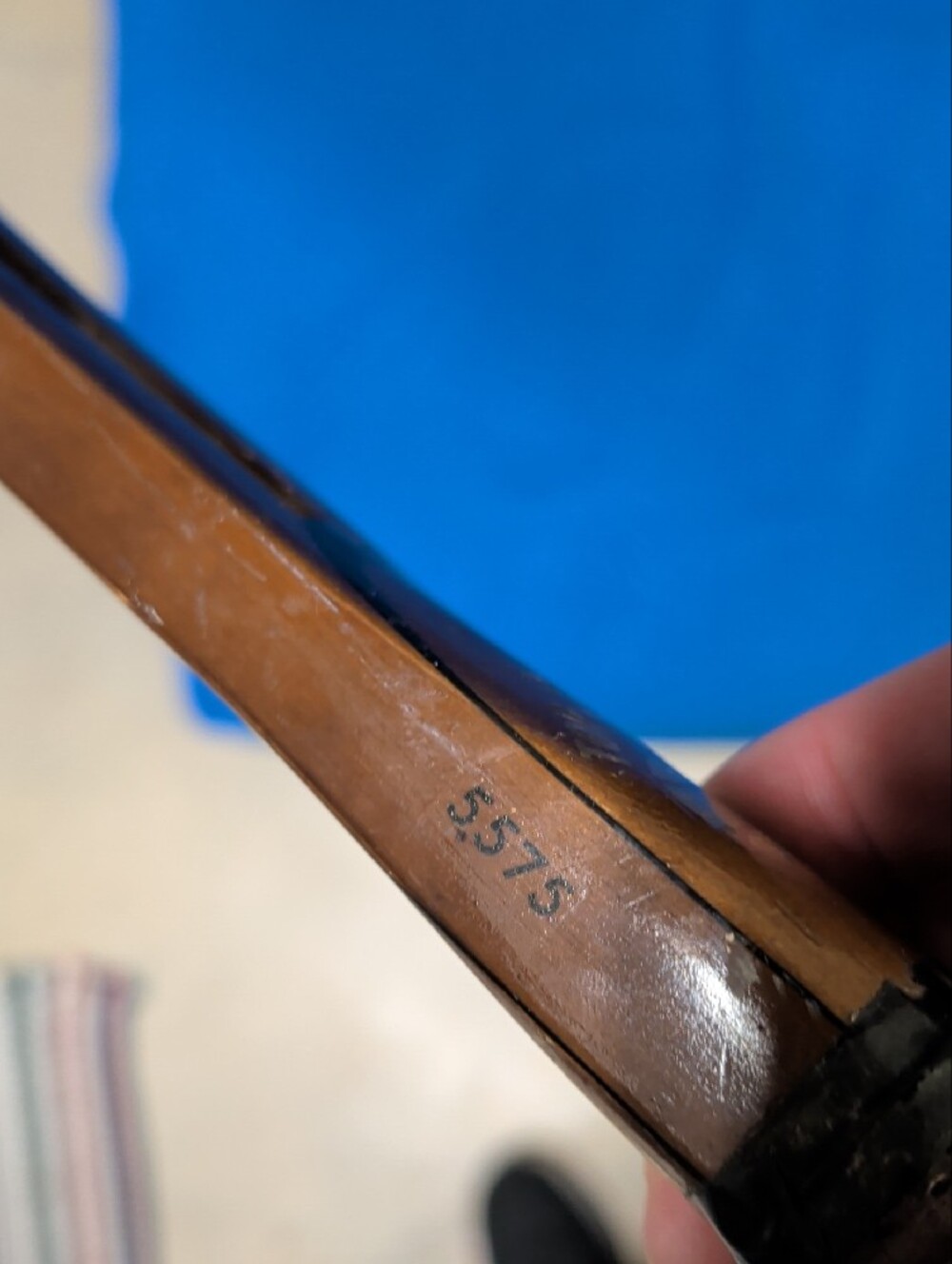 Head Wooden Tennis Racket in Brown with Red Strings - Picture 8 of 9